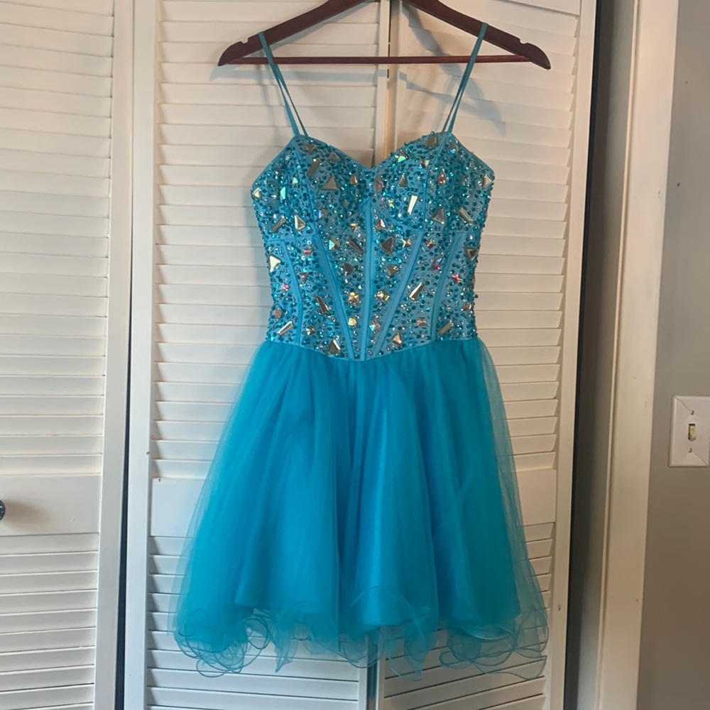 Corset Back Homecoming Dress